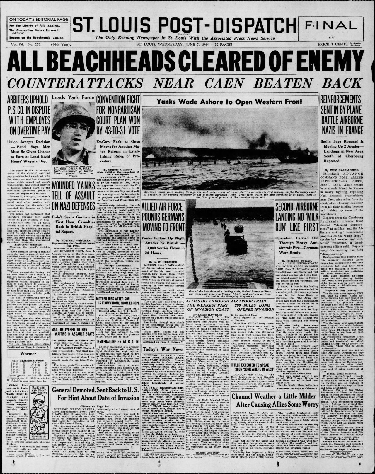 21. All beachheads cleared (June 7)